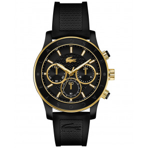 Lacoste bracelet de montre 2000862 / LC-73-3-44-2532 Caoutchouc Noir 20mm