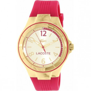 Lacoste bracelet de montre 2000878 / LC-69-3-34-2585 Caoutchouc Rose 18mm