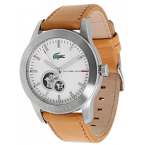 Lacoste bracelet de montre 2010463 / LC-11-1-14-0169 Cuir Cognac 22mm + coutures brunes