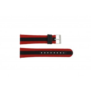 Lacoste bracelet de montre 2010502 / LC-11-1-14-0177 Cuir Multicolore 20mm + coutures  rouges