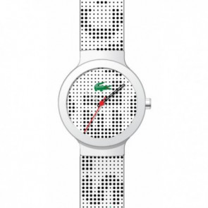 Lacoste bracelet de montre 2010532 / LC-46-1-29-2224 Caoutchouc Blanc 14mm