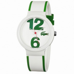 Lacoste bracelet de montre 2010543 / LC-46-1-29-2224 Caoutchouc Blanc 14mm