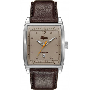 Bracelet de montre Lacoste 2010561 / LC-50-1-14-2254 Cuir Brun 25mm