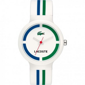 Lacoste bracelet de montre 2010571 / LC-46-1-29-2224 Caoutchouc Blanc 14mm