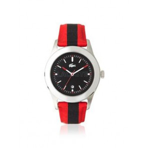 Lacoste bracelet de montre 2010614 / LC-11-1-14-0177 Cuir Rouge 22mm + coutures  rouges