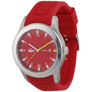 Lacoste bracelet de montre 2010631 / LC-11-1-14-2339 Caoutchouc Rouge 22mm