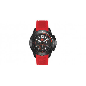 Lacoste bracelet de montre 2010738 / LC-75-1-29-2509 Silicone Rouge 22mm