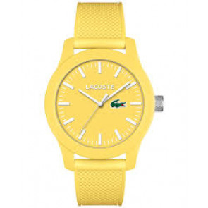 Lacoste bracelet de montre 2010774 / LC-79-1-47-2570 Caoutchouc Jaune 21mm