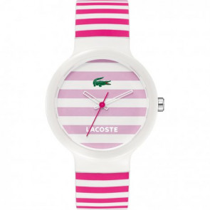 Lacoste bracelet de montre 2020001 / LC-46-4-29-2224 Caoutchouc Blanc 14mm