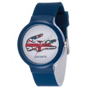 Lacoste bracelet de montre LC-46-4-47-2502 / 2020072 / 20mm Caoutchouc Bleu 14mm