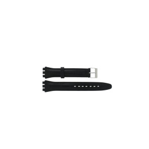 Bracelet de montre Swatch 21414.10.17.C Cuir Noir 17mm
