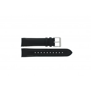 Hugo Boss bracelet de montre HB-232-1-27-2726 / HB1513085 Cuir Noir 22mm + coutures noires