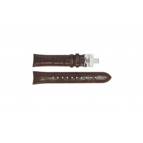 Bracelet de montre Hugo Boss HB-273-1-14-2825-HB1513263 Cuir croco Brun 21mm