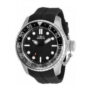 Bracelet de montre Invicta 30725.01 / 17510.01 / 17510 / 32964.01 / 32964 Caoutchouc Noir 26mm