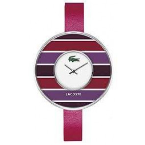 Lacoste bracelet de montre 2000577 / LC-37-3-29-2208 Cuir Rose 10mm