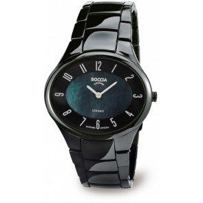Bracelet de montre Boccia 3216-02 Céramique Noir