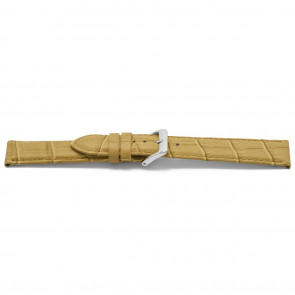 Bracelet de montre cuir beige or 22mm EX-H339