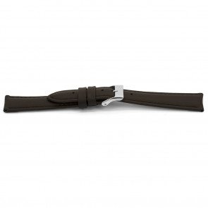 Bracelet de montre Universel E346 Cuir Brun 16mm