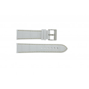 Bracelet de montre Universel 378.22 Cuir Blanc 22mm