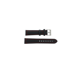 Bracelet de montre Universel 393.01.06 Cuir Noir 20mm