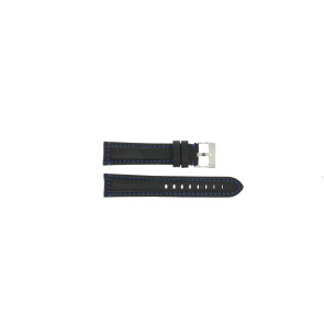Bracelet de montre Universel 394.01.05 Cuir Noir 20mm