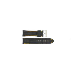 Bracelet de montre Universel 395.01.10 Cuir Noir 22mm