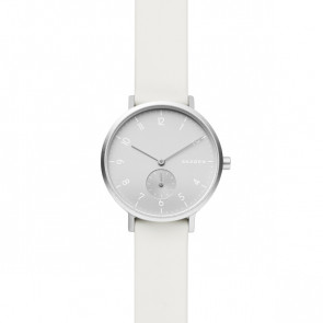 Bracelet de montre Skagen SKW2763 Caoutchouc Blanc 16mm