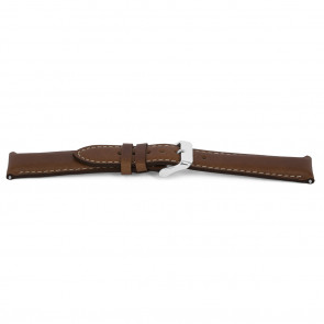 Bracelet de montre Universel F413 Cuir Brun 18mm