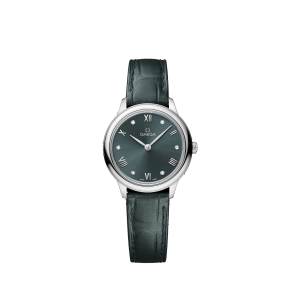 Bracelet de montre Omega 032Z016966 / 43413286060001 / De Ville Peau de crocodile Vert 13mm