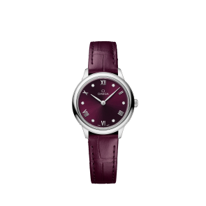 Bracelet de montre Omega 032Z016943 / 43413286061001 / De Ville Peau de crocodile Bordeaux 13mm