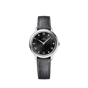 Bracelet de montre Omega 032Z016931 / 43413306051001 / De Ville Peau de crocodile Noir 14mm