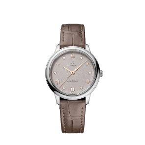 Bracelet de montre Omega 032Z016889 / 43413342052002 / 43413342055001 / De Ville Peau de crocodile Taupe 16mm