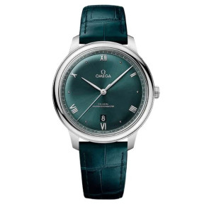 Bracelet de montre Omega 43413402010001 / De Ville Peau de crocodile Vert 19mm