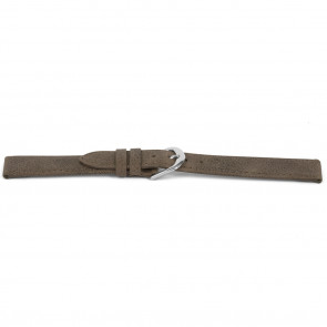 Bracelet de montre Universel E453 Cuir Brun 16mm