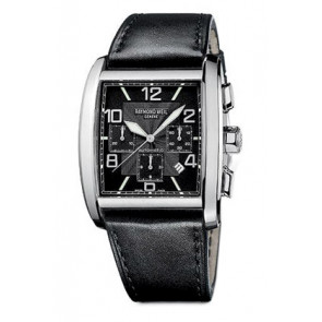 Raymond Weil bracelet de montre SI2801-4876-1 Cuir Noir 28mm + coutures noires