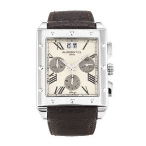 Bracelet de montre Raymond Weil 4881-STC-00809 / SV2302-TANGO-R9 Cuir Brun 23mm
