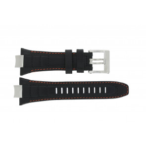 Bracelet de montre Seiko 6G28-00N0 / 7T86-0AB0 / 7T62-0JV0 / SRK023P2 / SPC047P2 / SNAD23P2 Cuir Noir 14mm