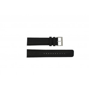 Seiko bracelet de montre 4KR9JZ / SGEC63P1 / 7N42-0CW0/ SNA741P2 Cuir Noir 22mm + coutures noires