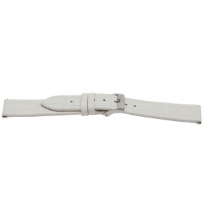 Bracelet de montre Universel H501 Cuir Blanc 22mm