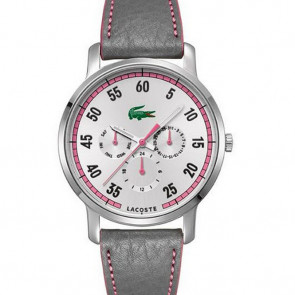 Bracelet de montre Lacoste 2000595 / LC-41-3-14-2230 Cuir Pourpre 20mm
