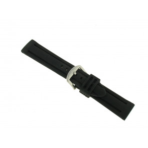 Bracelet de montre En caoutchouc 20mm Noir  SL105