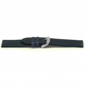 Bracelet de montre Universel I629 Cuir Bleu 24mm