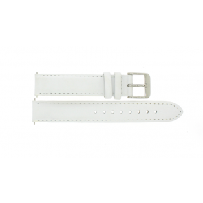 Bracelet de montre Tommy Hilfiger 679301017 / 1780823 / TH-65-3-14-0755 Cuir Blanc 16mm