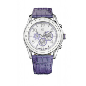 Bracelet de montre Tommy Hilfiger 679301287 / TH-112-3-29-1048 Cuir Pourpre 24mm