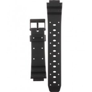 Casio bracelet de montre 70607875 Plastique Noir 14mm 