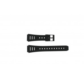 Casio bracelet de montre 71603087 Plastique Noir 19mm 