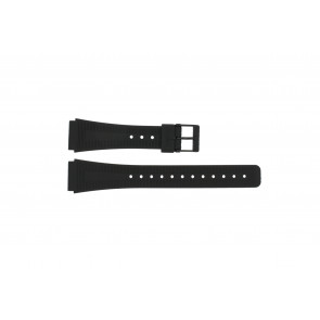 Casio bracelet de montre 71604010 Plastique Noir 18mm 