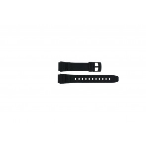 Bracelet de montre Casio 71607653 Caoutchouc Noir 16mm