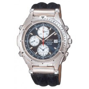 Bracelet de montre Seiko 7T32-7C40-SDW611P1-SDW611P6 Cuir Bleu