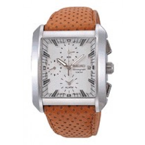 Bracelet de montre Seiko 7T62-0GL0 / SNA771P1 / 4KW7JZ Cuir Cognac 26mm
